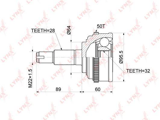 

ШРУС наруж. ком/кт LYNXauto co3414a, ШРУС наруж. ком/кт LYNXauto co3414a LYNXauto co3414a