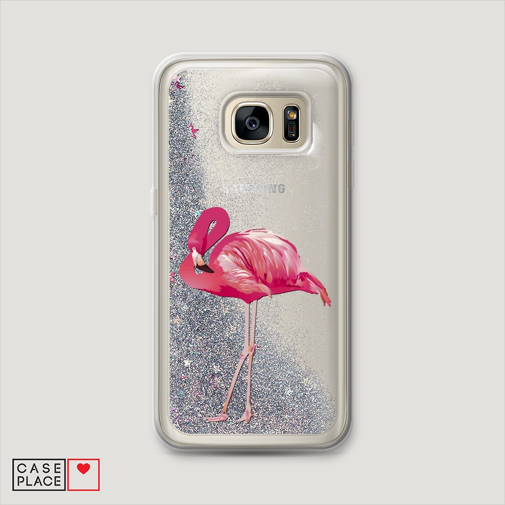 

Чехол Awog на Samsung Galaxy S6 Edge "Застенчивый фламинго", Разноцветный, 24491-1