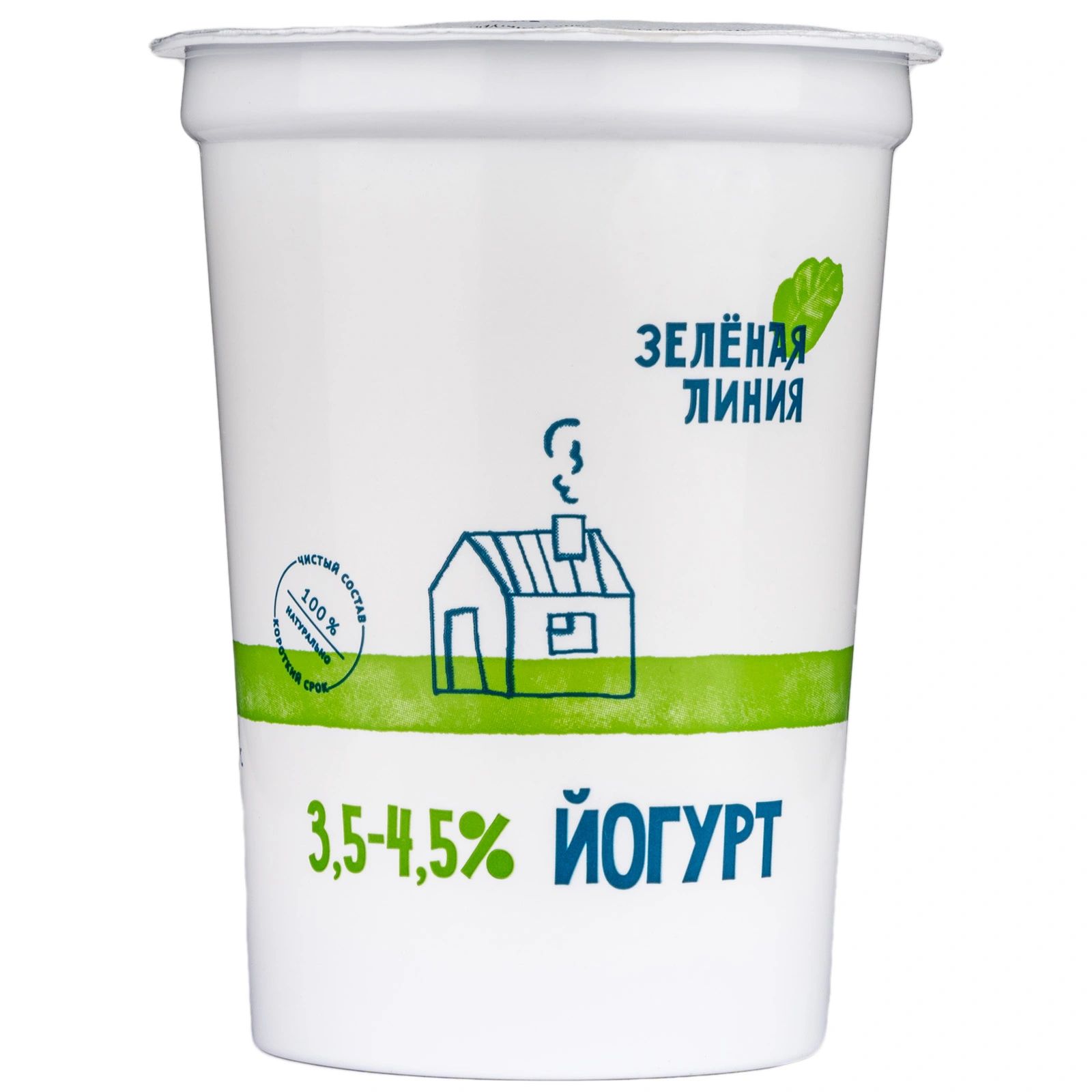 

Йогурт Зелёная линия 3,5 - 4,5% БЗМЖ 500 г