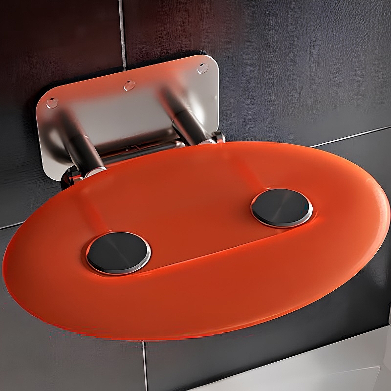 Сиденье для душа Ravak Ovo P II Orange Прозрачно-оранжевое Нержавеющая сталь (B8F0000050)