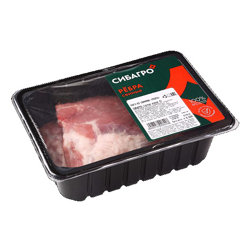 

Ребрышки свиные Сибагро деликатесные с корейки охлажденные