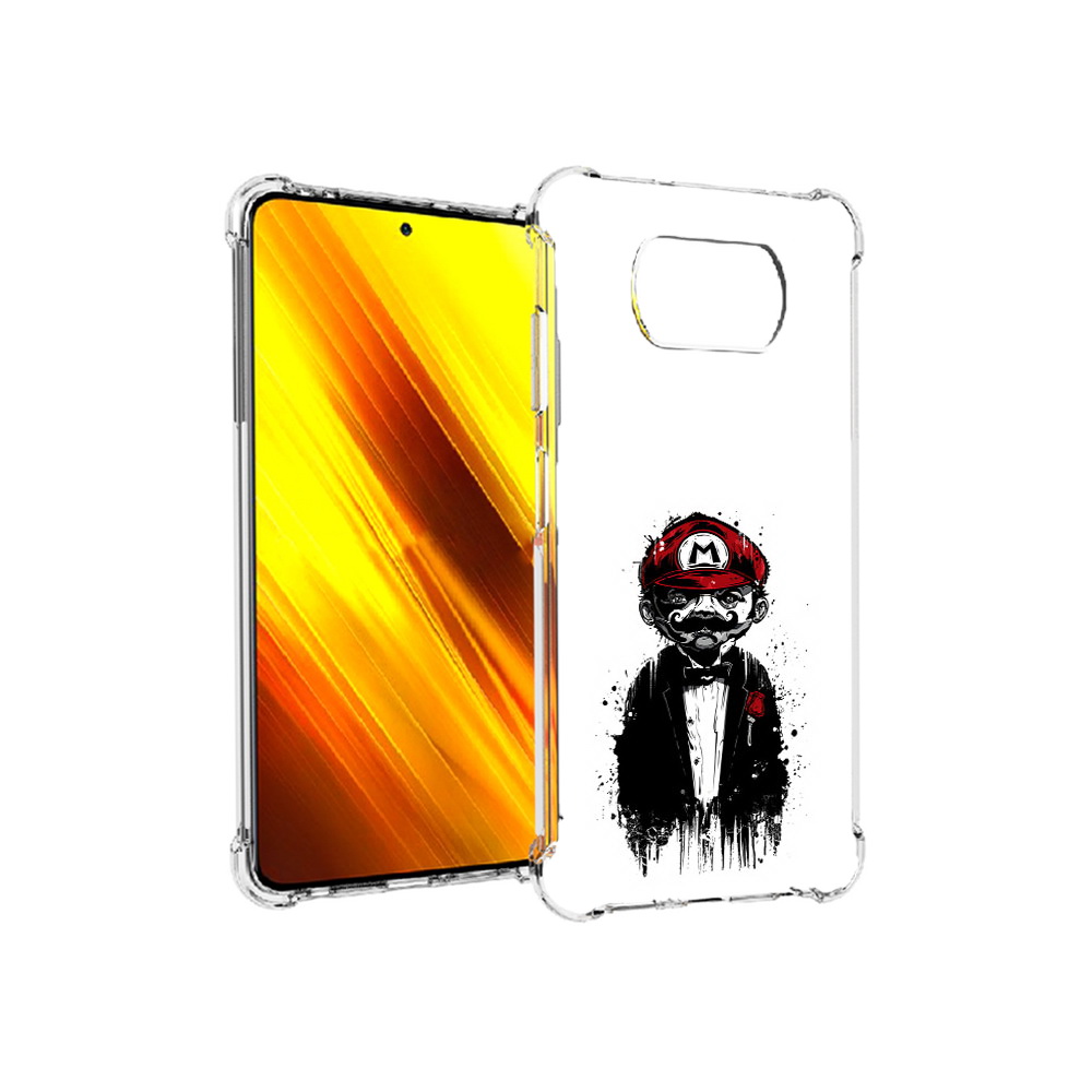 

Чехол MyPads Tocco для Xiaomi Poco X3 марио (PT154881.262.458), Прозрачный, Tocco