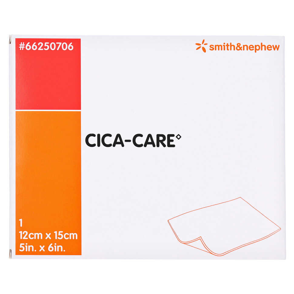Купить Пластырь противорубцовый Cica-Care / Сика Кеа 12 х 15 см, Smith & Nephew, прозрачный