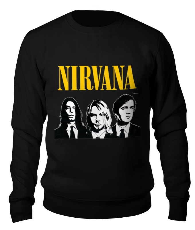 

Свитшот унисекс Printio Nirvana черный M, Nirvana
