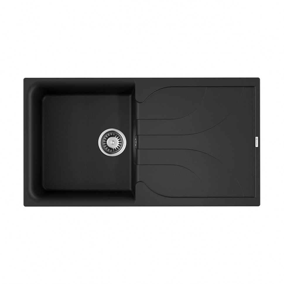 

Кухонная мойка Omoikiri Yasugata 100-BL Tetogranit/черный, Yasugata с крылом
