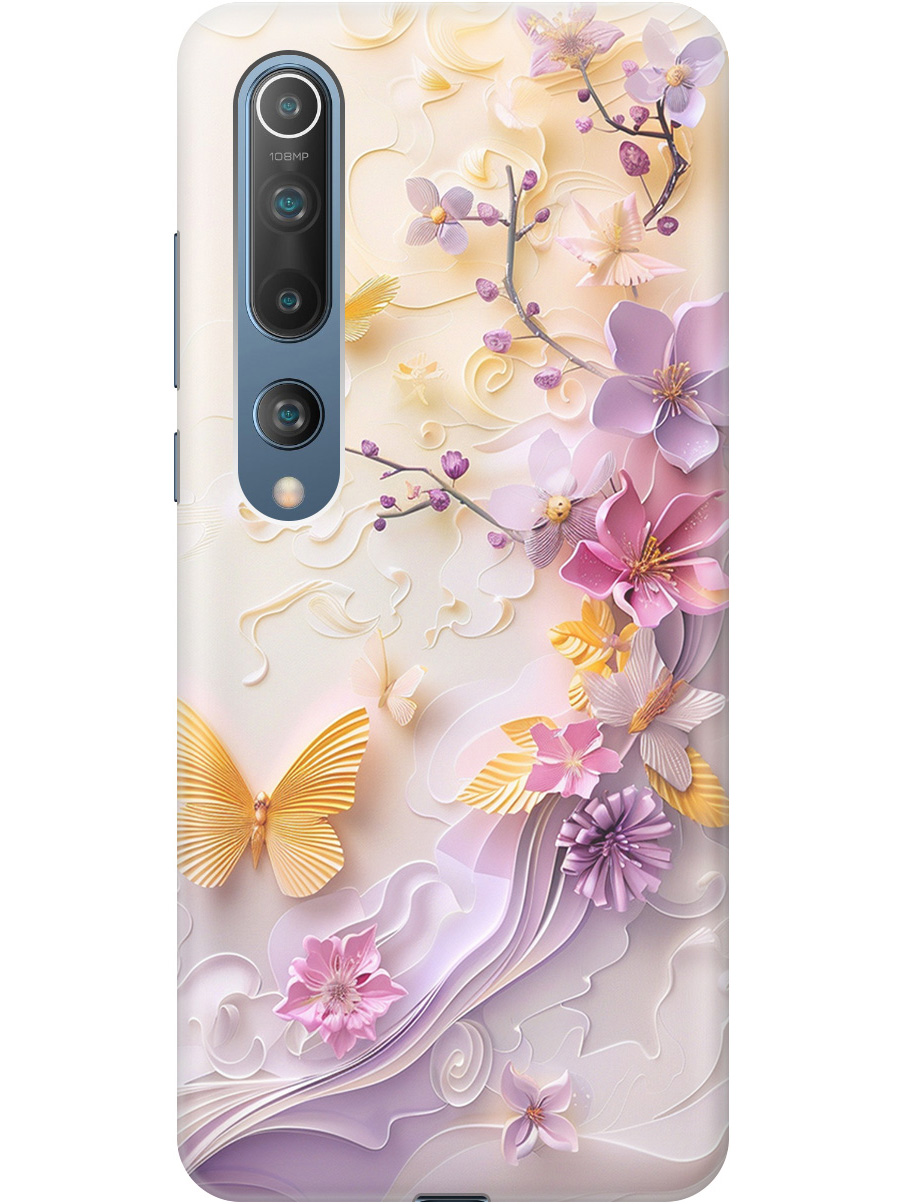 

Силиконовый чехол на Xiaomi Mi 10 с принтом "Оранжевые бабочки", Прозрачный;белый;оранжевый;фиолетовый, 722821123