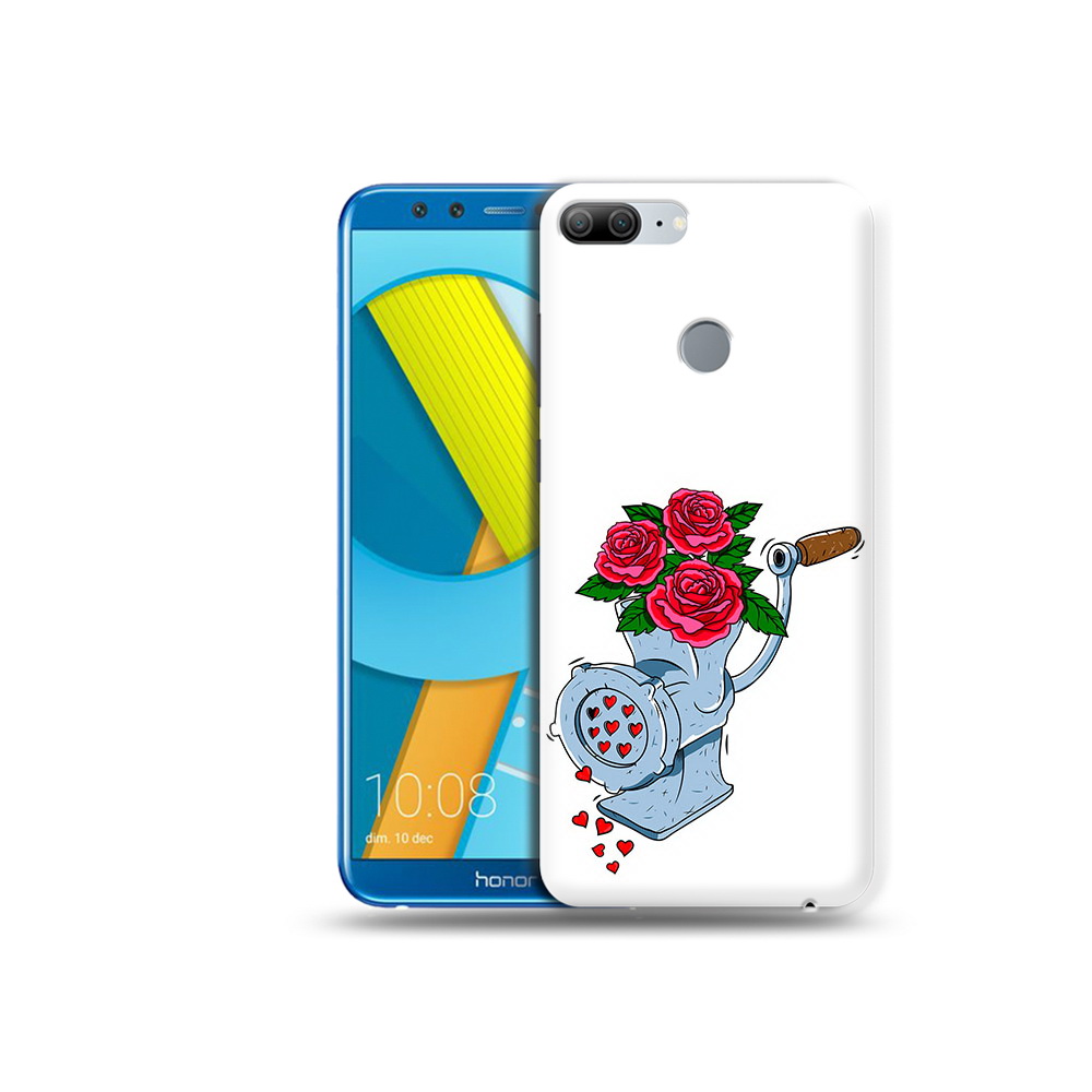 

Чехол MyPads Tocco для Huawei Honor 9 Lite Цветочные сердца (PT117118.56.199), Прозрачный, Tocco