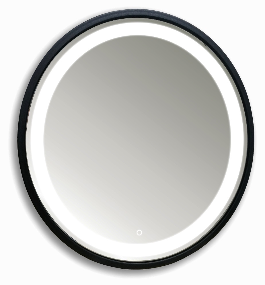 

Зеркало SILVER MIRRORS Манхэттен LED-00002374, с подсветкой, 770х770 мм, Черный, Manhetten