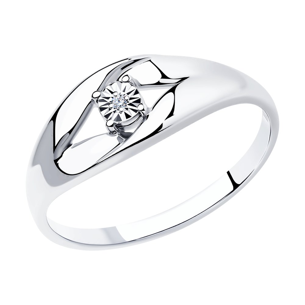 

Кольцо из серебра р. , SOKOLOV 87010017, бриллиант, 87010017