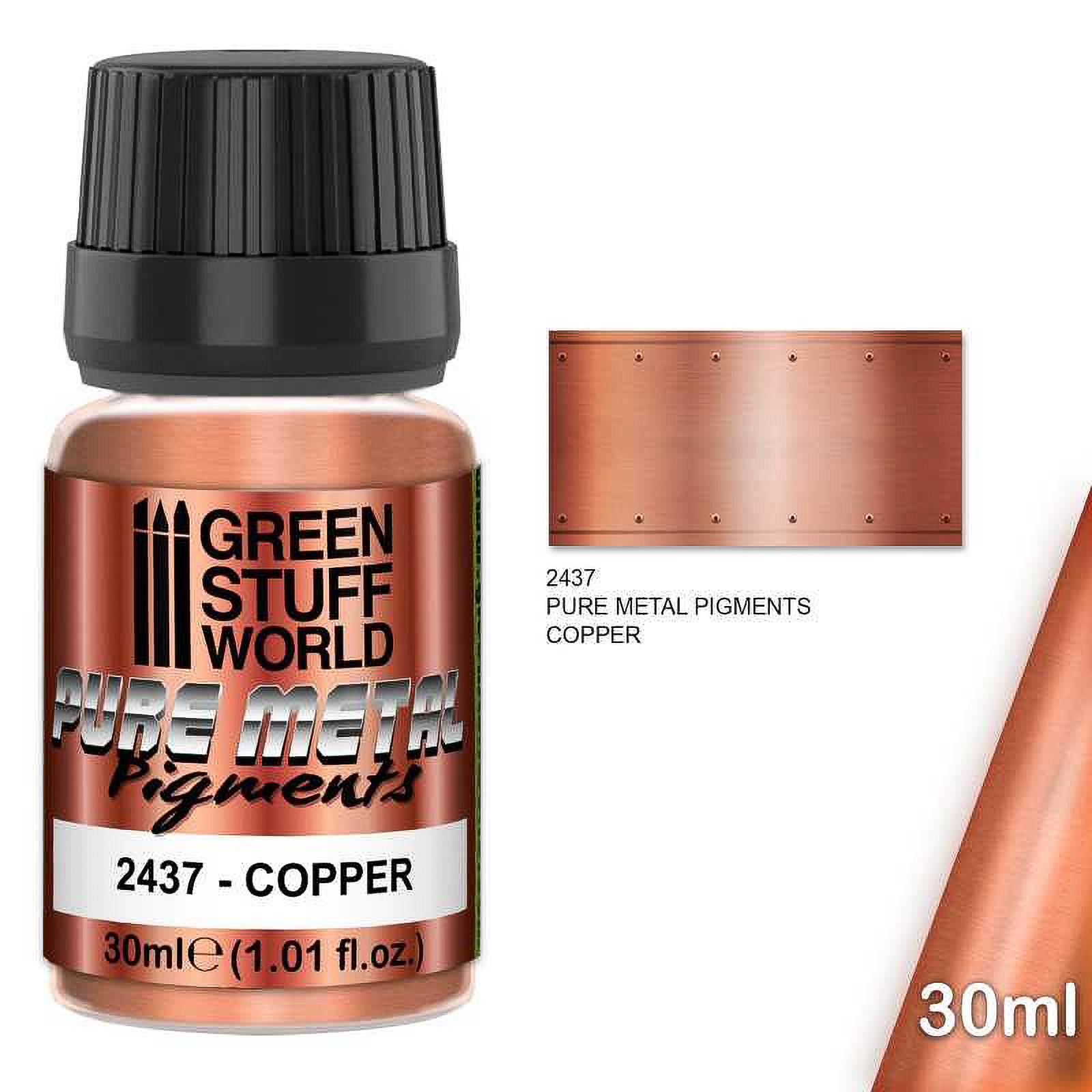 

Пигмент порошковый Green Stuff World Pure Metal Pigments Copper 30 мл, Pure Metal Pigments