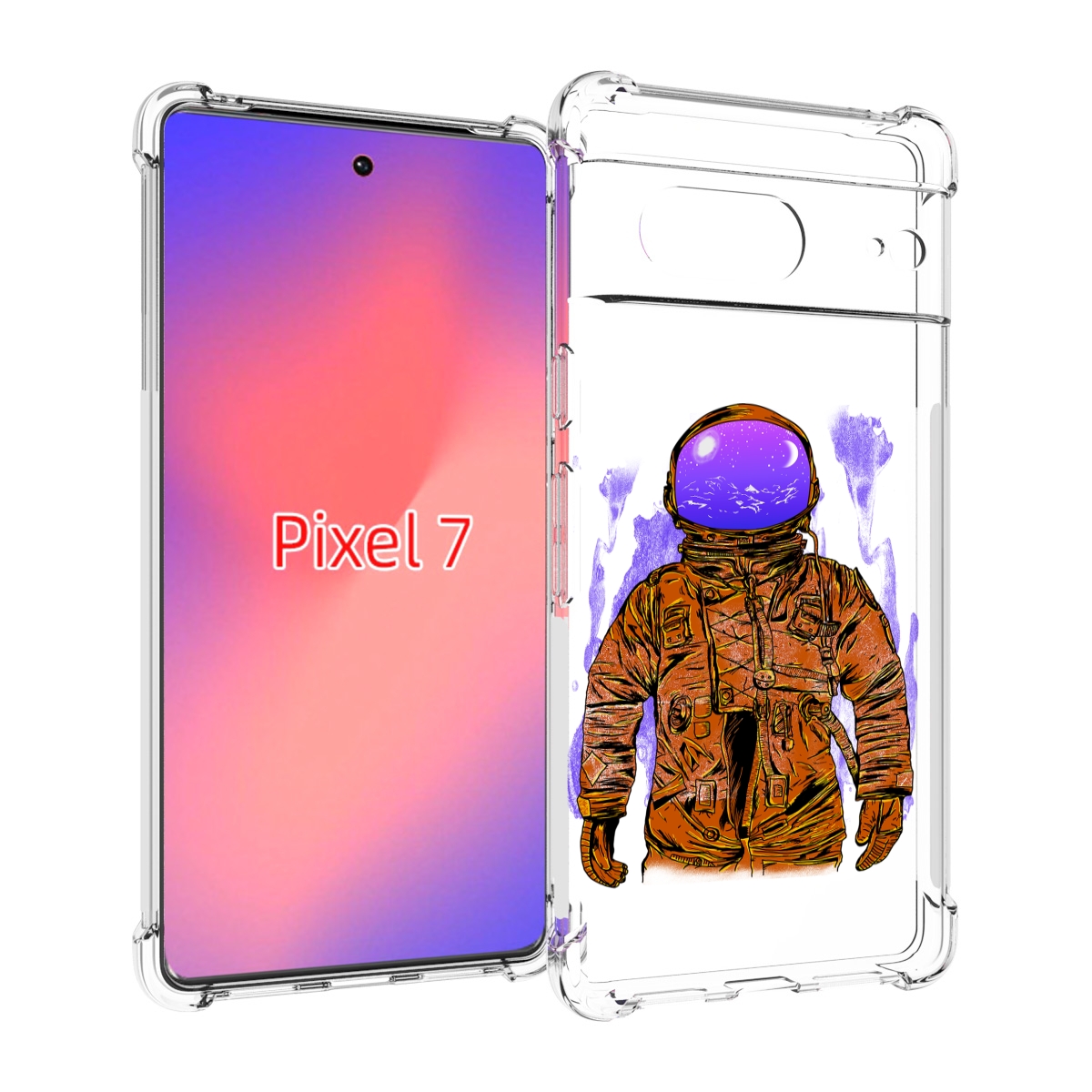 

Чехол Mypads Нарисованный Мужчина В Скафандре Для Google Pixel 7, Прозрачный, Tocco