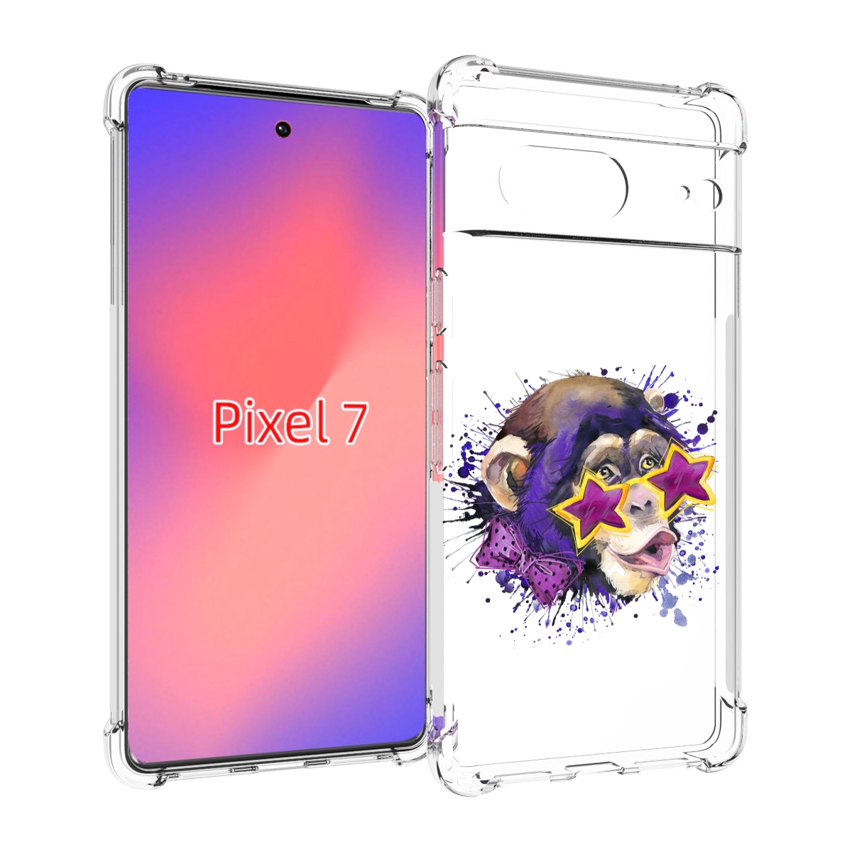 

Чехол Mypads Обезьяна В Очках Для Google Pixel 7, Прозрачный, Tocco
