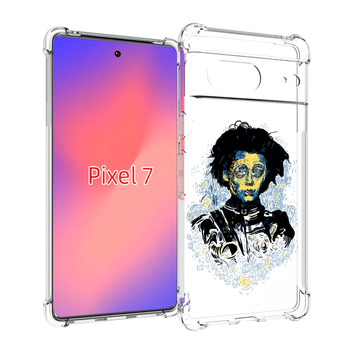 

Чехол Mypads Парень Черно-Белый Абстракция Для Google Pixel 7, Прозрачный, Tocco