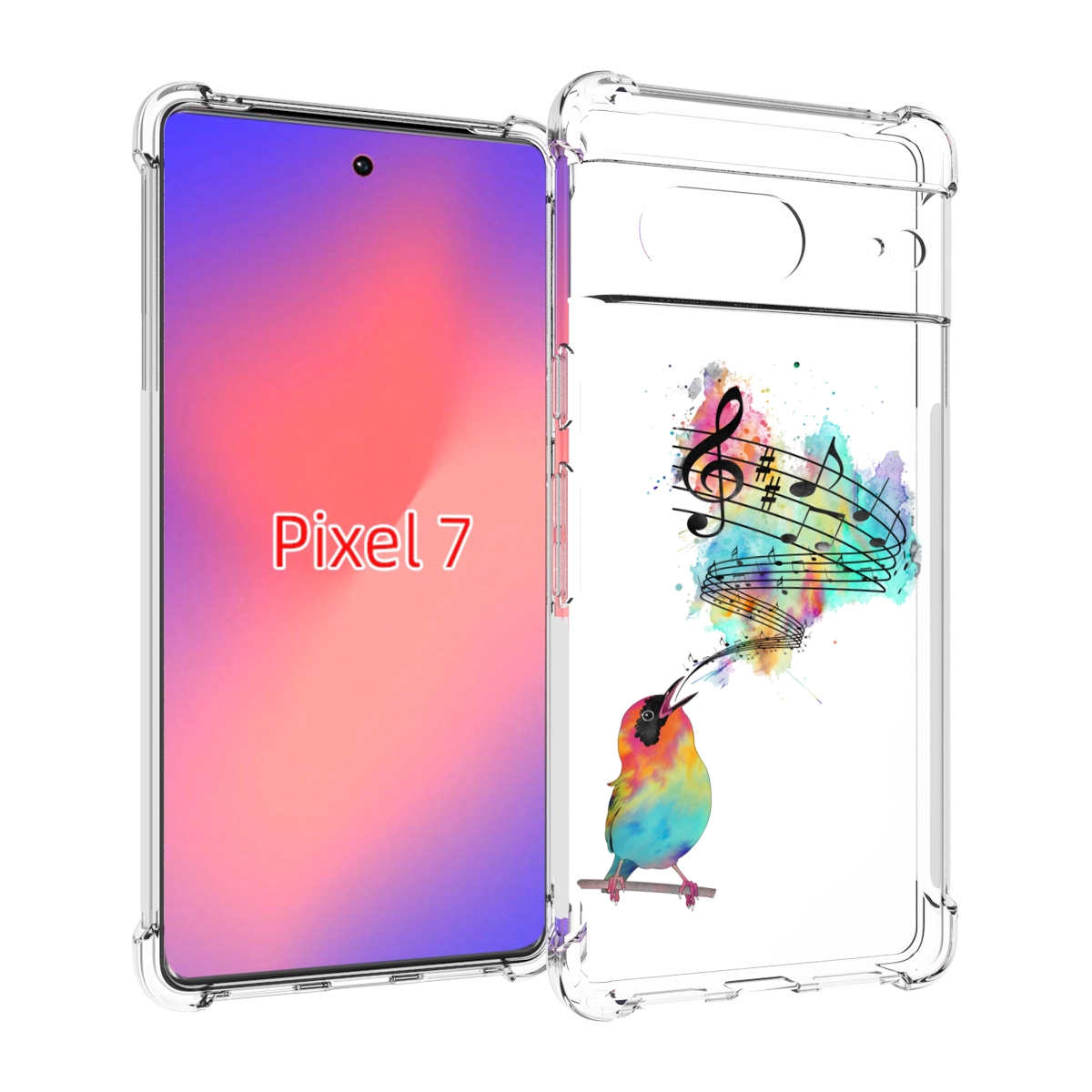 

Чехол Mypads Певчая Птичка Для Google Pixel 7, Прозрачный, Tocco
