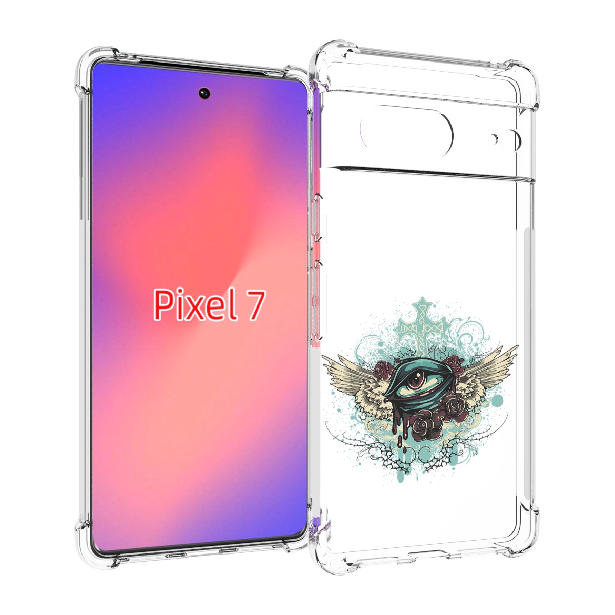 

Чехол Mypads Плачущий Глаз С Крыльями Для Google Pixel 7, Прозрачный, Tocco