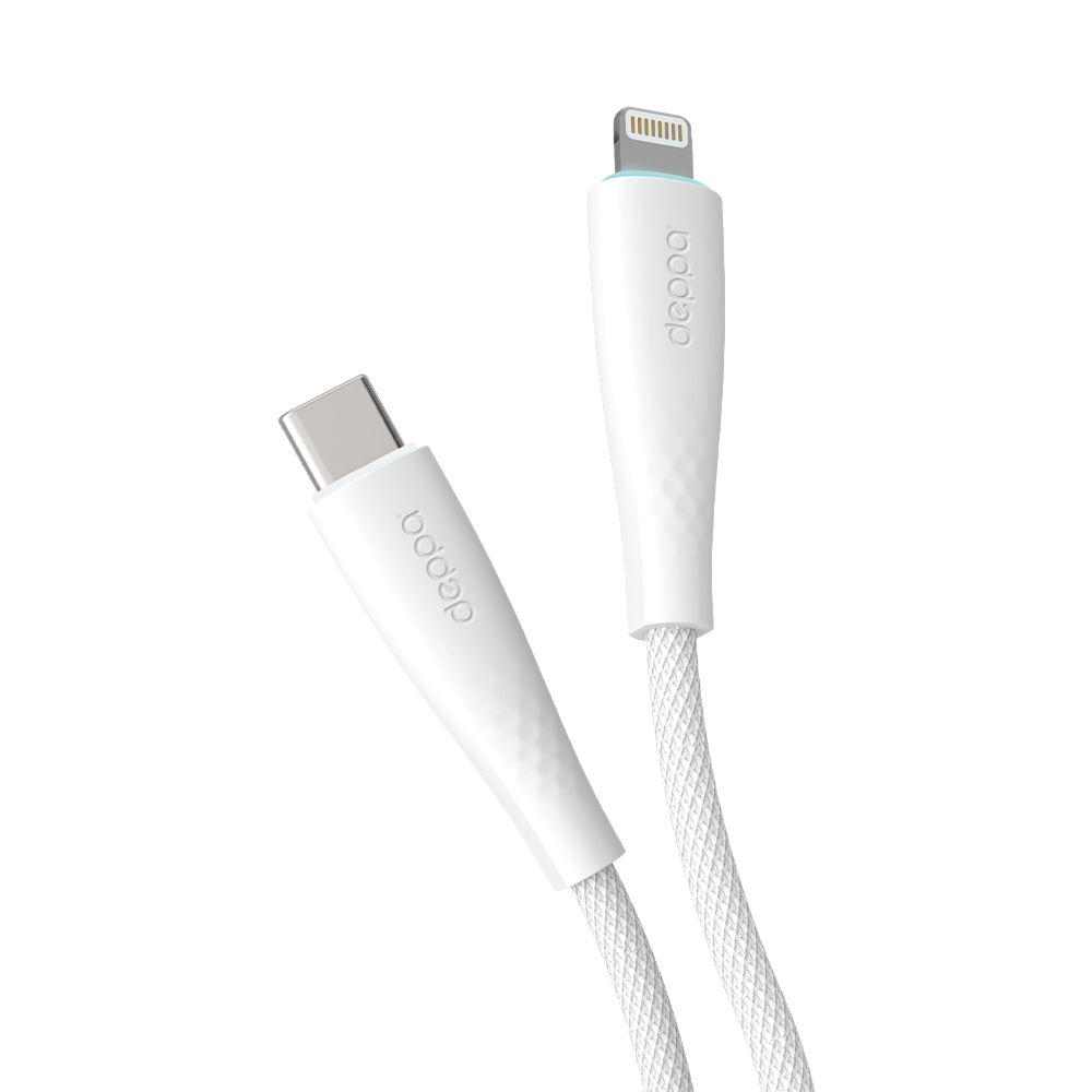 Кабель Fly USB-C - Lightning, длина 1м, белый