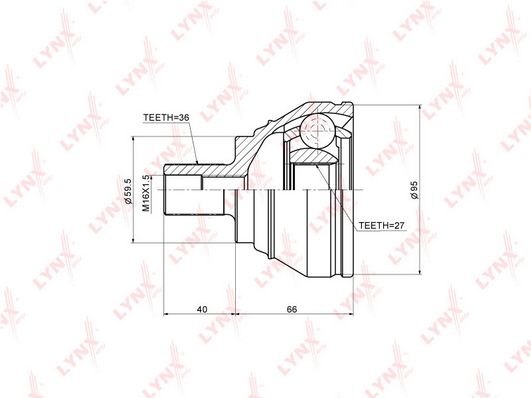 

ШРУС наруж. ком/кт LYNXauto co1205, ШРУС наруж. ком/кт LYNXauto co1205 LYNXauto co1205