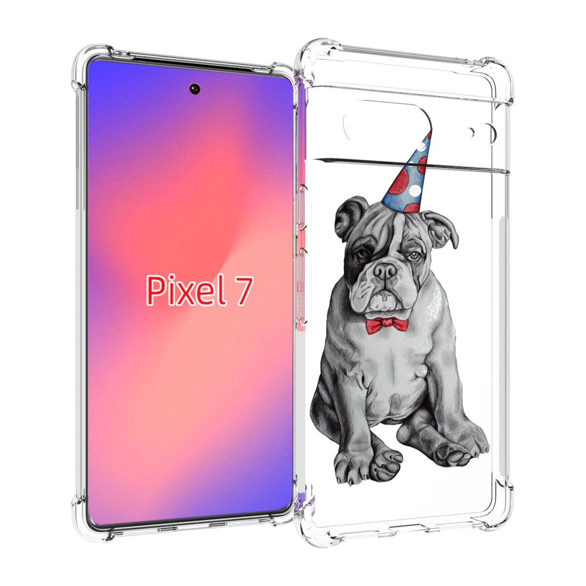 

Чехол Mypads Праздничный Щенок Для Google Pixel 7, Прозрачный, Tocco