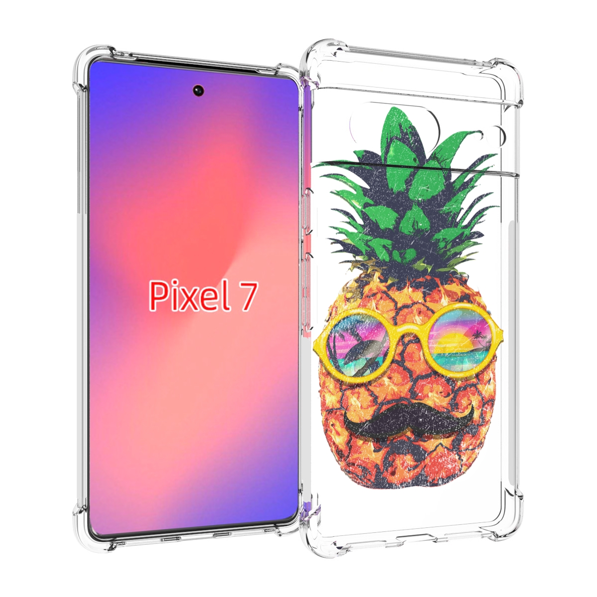 

Чехол Mypads Прикольный Ананас С Лицом Для Google Pixel 7, Прозрачный, Tocco