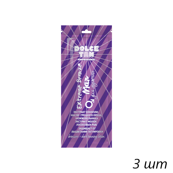 Dolce Tan Крем для загара «Extreme Bronze Man», 15 мл, (3шт.)
