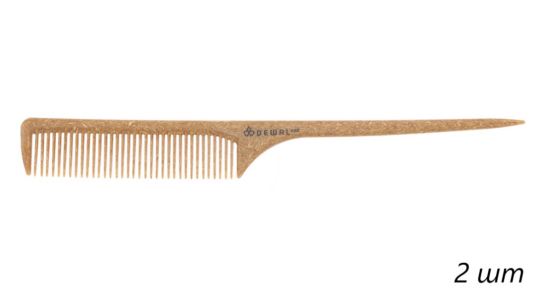 

Расчёска с хвостиком Dewal Ecology EK-4798 бежевый 2 шт, kr-18663