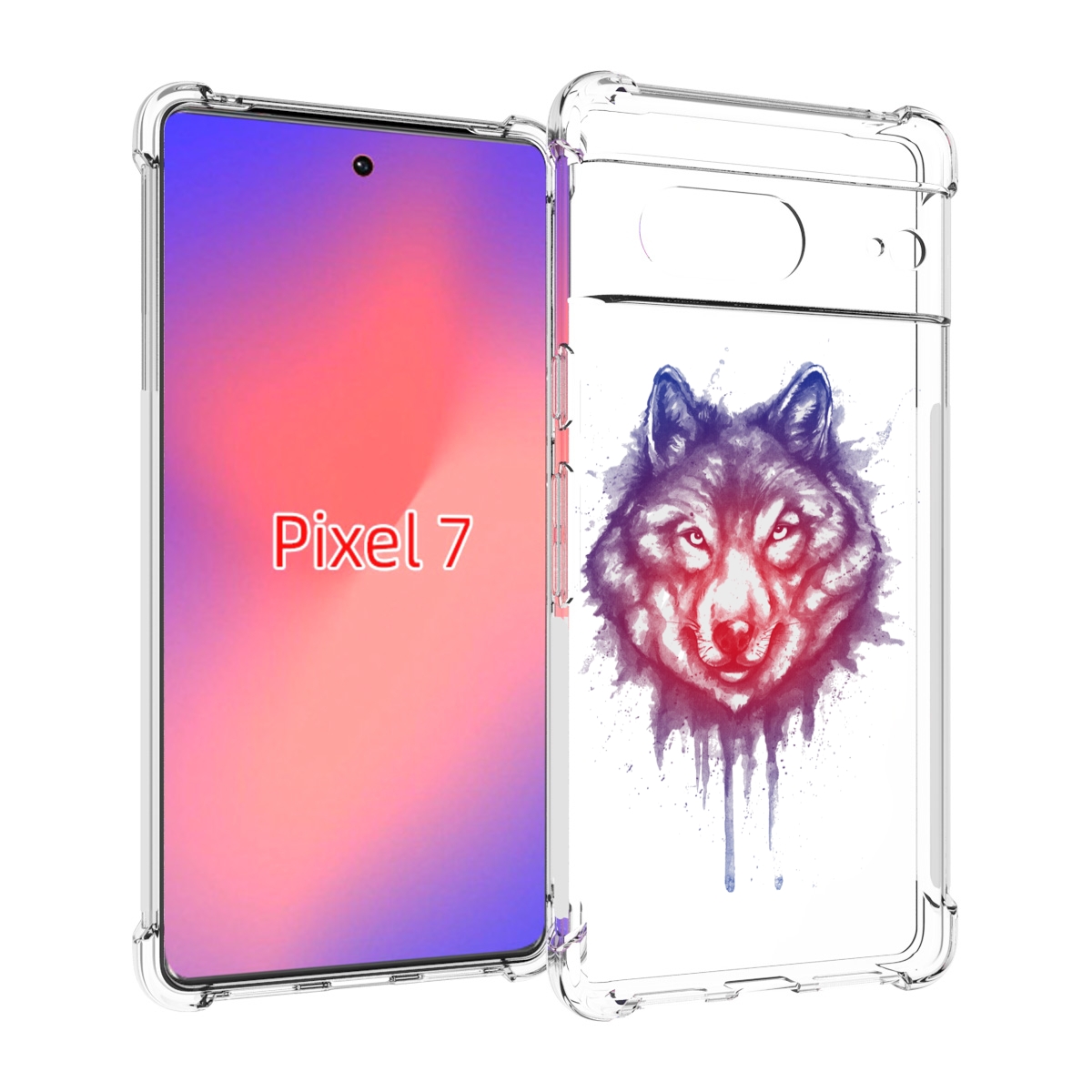 

Чехол Mypads Пушистый Волк Для Google Pixel 7, Прозрачный, Tocco