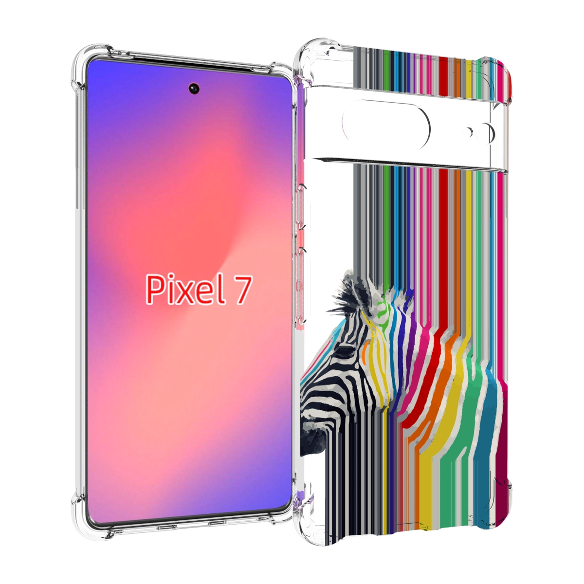 

Чехол Mypads Радужная Зебра Для Google Pixel 7, Прозрачный, Tocco