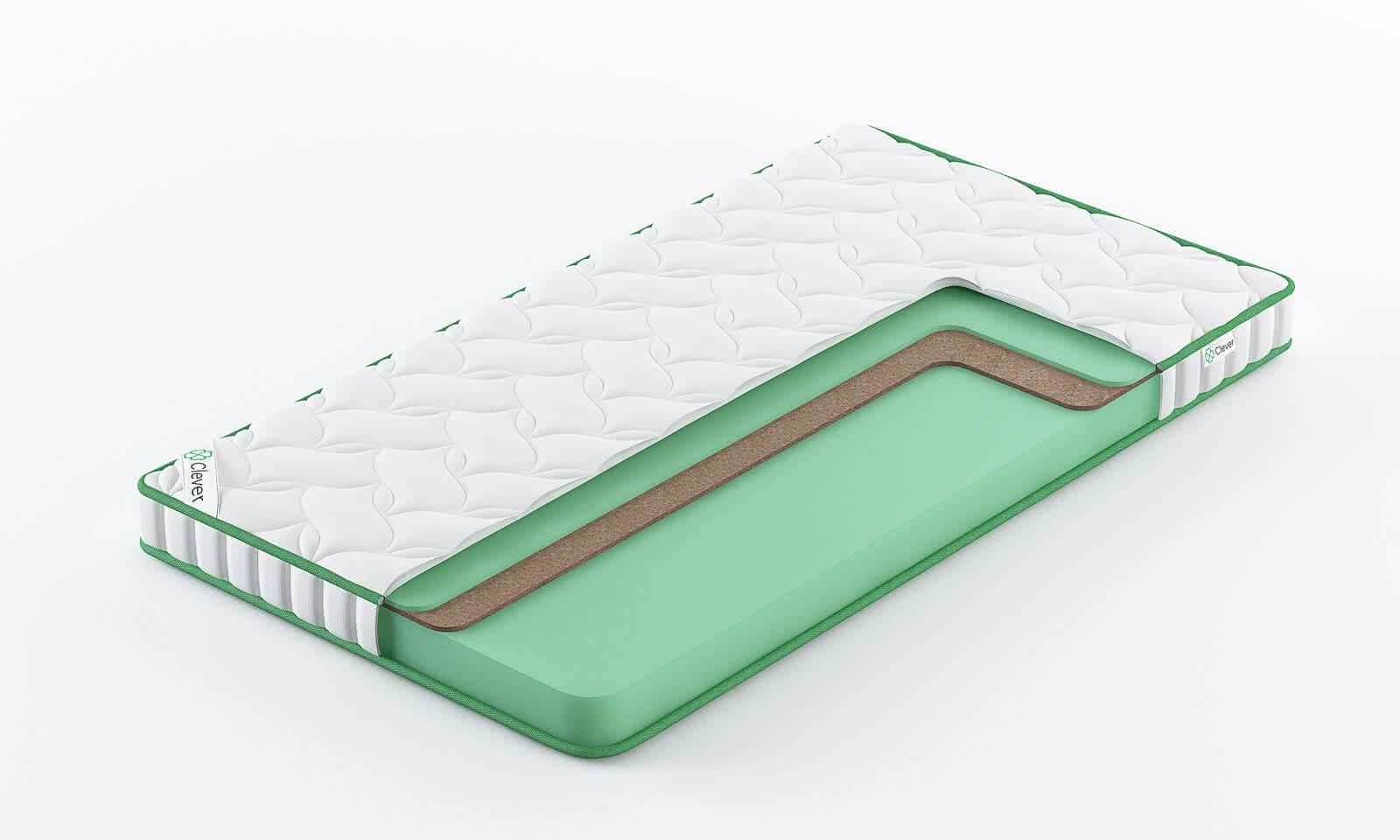 

Матрас Clever Light Slim 200х195, Белый, CLEVER LIGHT SLIM