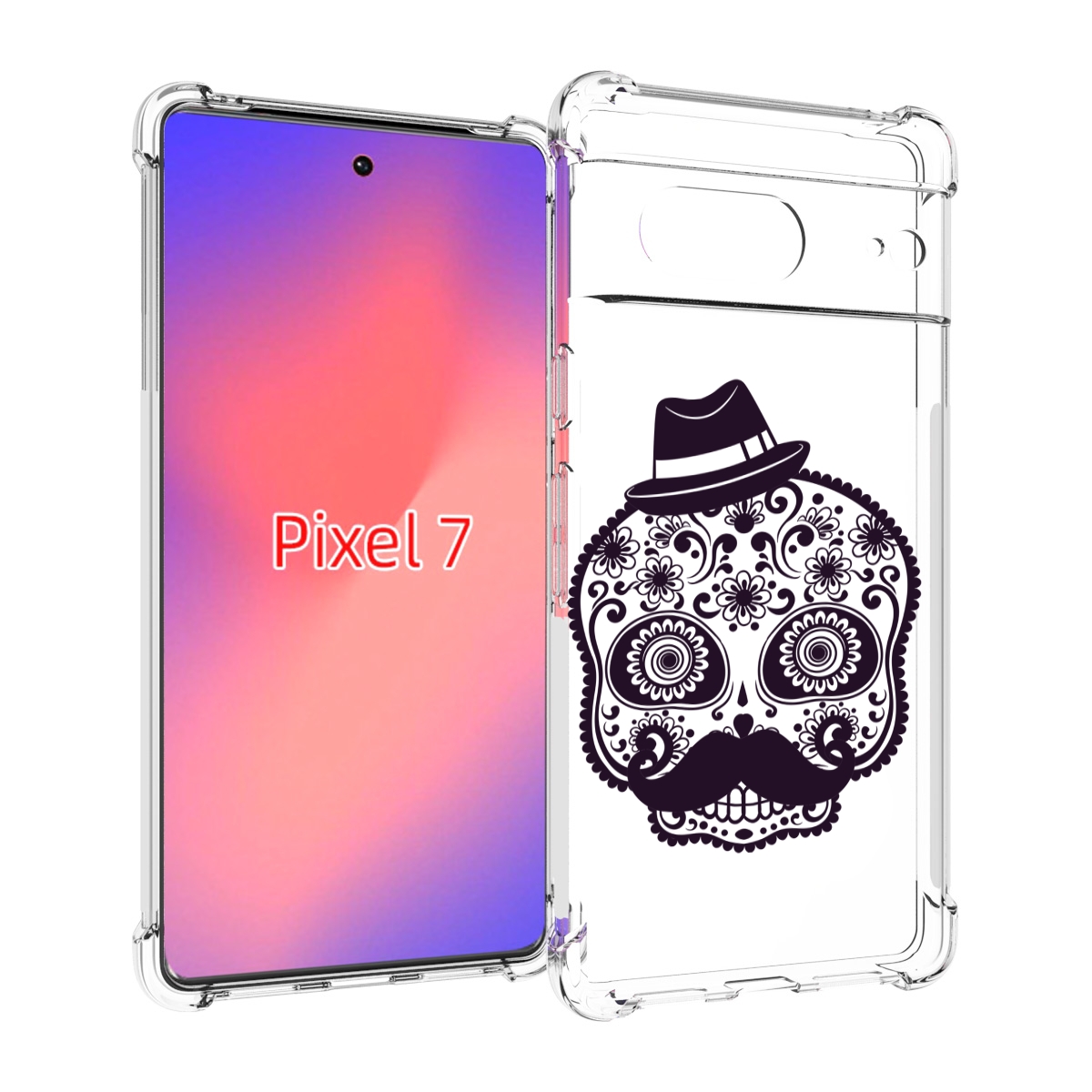 

Чехол Mypads Разрисованный Скелет Для Google Pixel 7, Прозрачный, Tocco