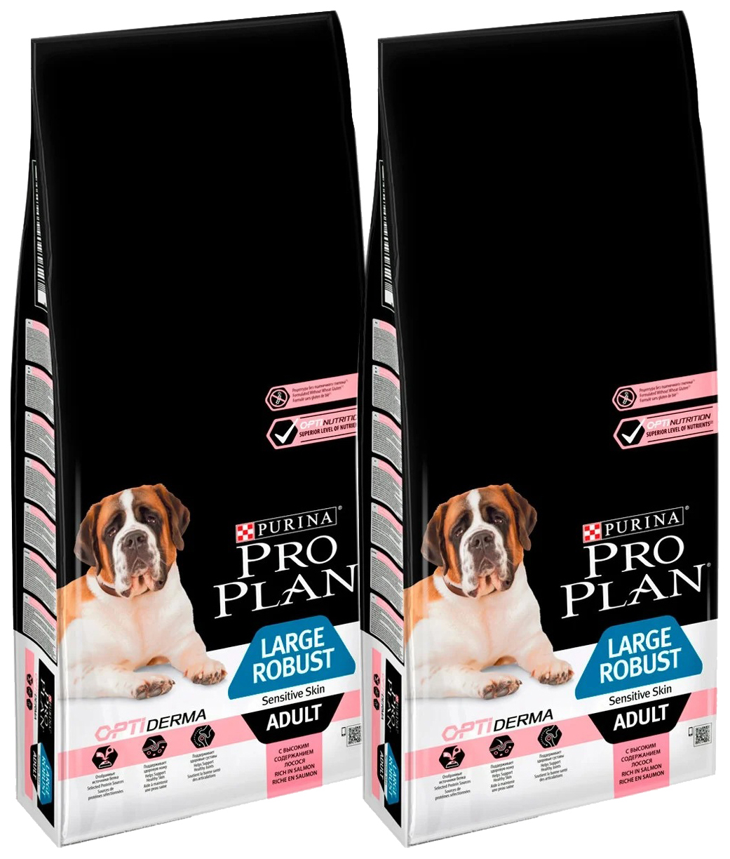 

PRO PLAN PRO PLAN ADULT DOG OPTIDERMA LARGE ROBUST SENSITIVE SKIN для взрослых собак крупн