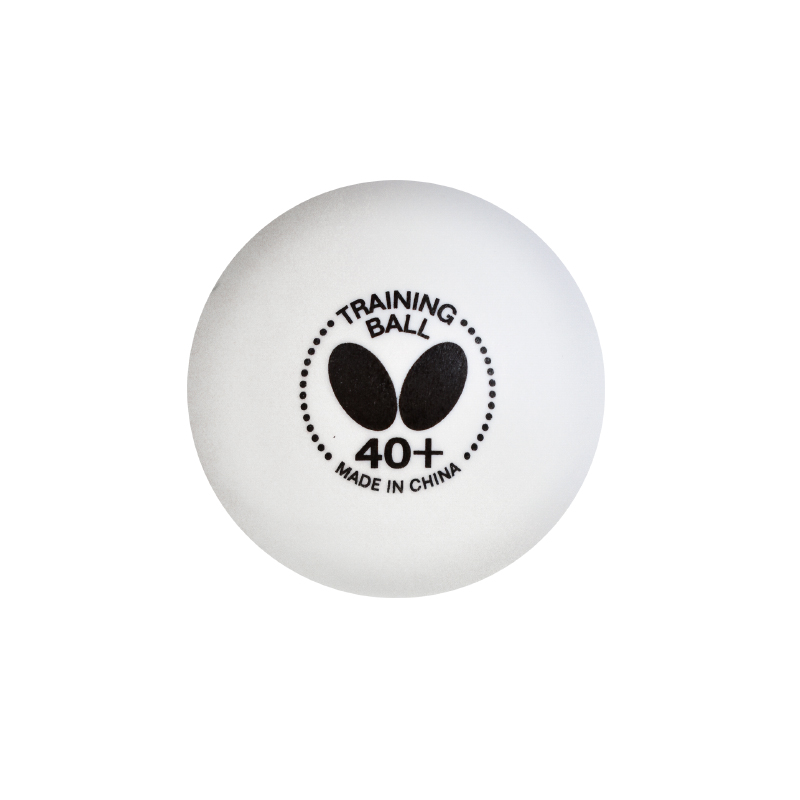 Мячи для настольного тенниса Butterfly Training 40+ Plastic 2022 x1, White