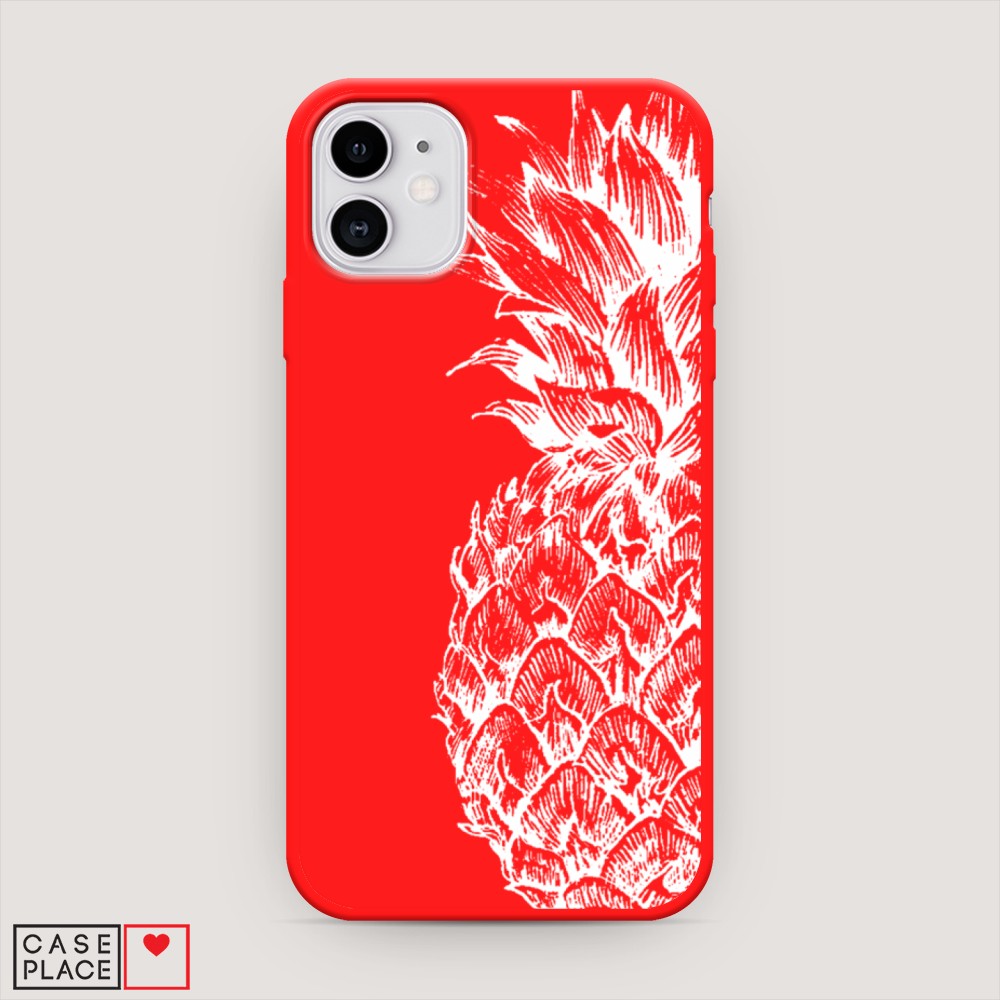 

Чехол Awog на Apple iPhone 11 / Айфон 11 "Ананас графика белая", Разноцветный, 12153-1