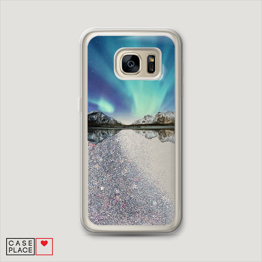 

Чехол Awog на Samsung Galaxy S6 "Горное озеро и сияние", Разноцветный, 24391-1