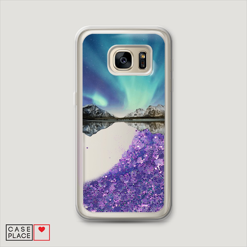 

Чехол Awog на Samsung Galaxy S6 "Горное озеро и сияние", Разноцветный, 24392-1