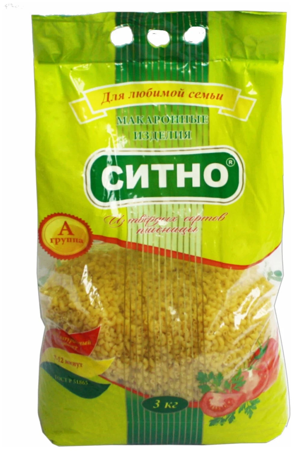 

Макаронные изделия Ситно Рожки 3 кг