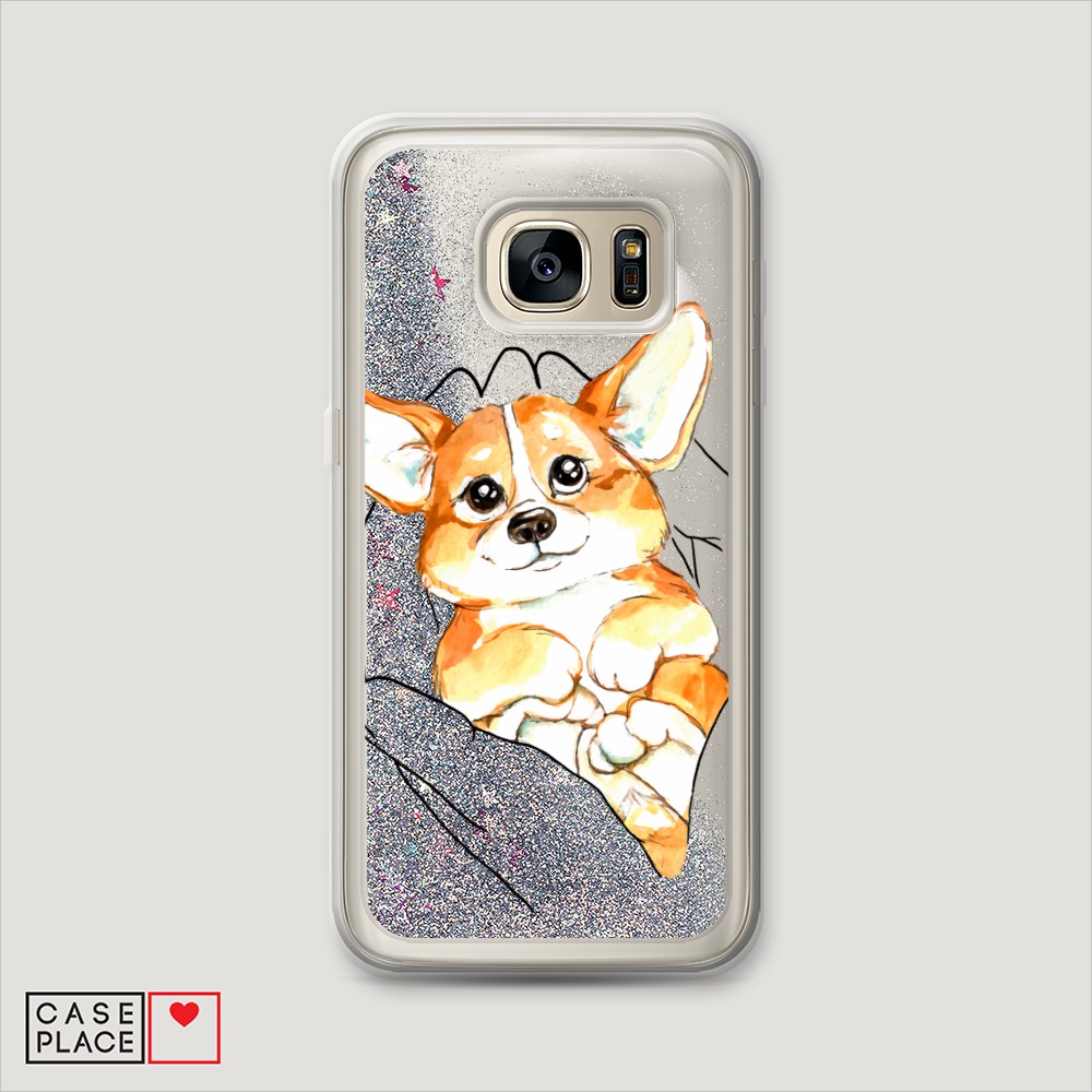 

Чехол Awog на Samsung Galaxy S6 "Корги в ладошках", Разноцветный, 24391-1