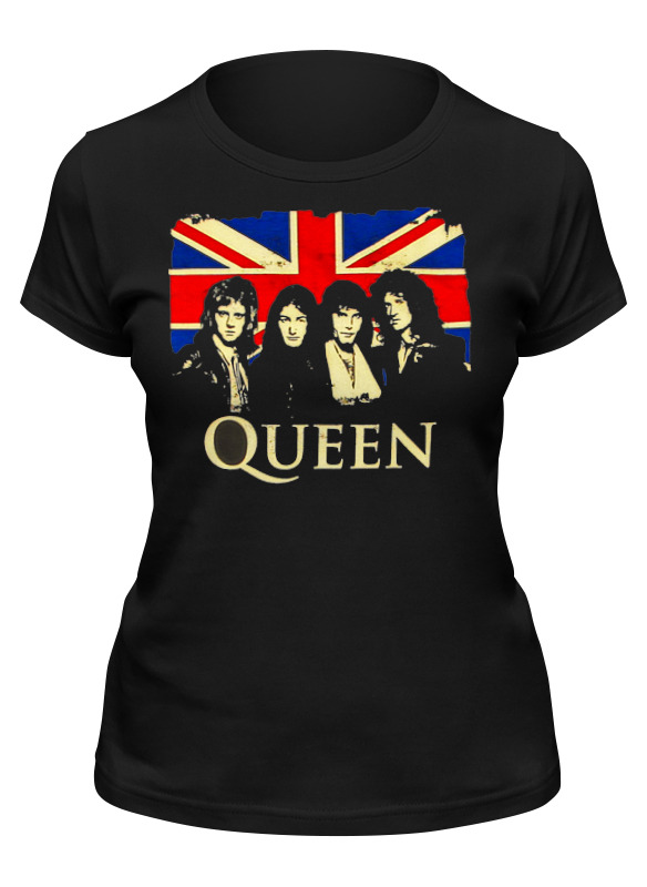 

Футболка женская Printio Queen group черная L, Черный, Queen group