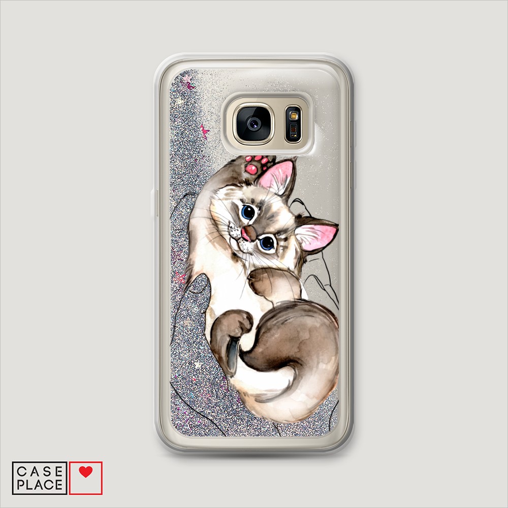 

Чехол Awog на Samsung Galaxy S6 "Котенок в ладошках", Разноцветный, 24391-1