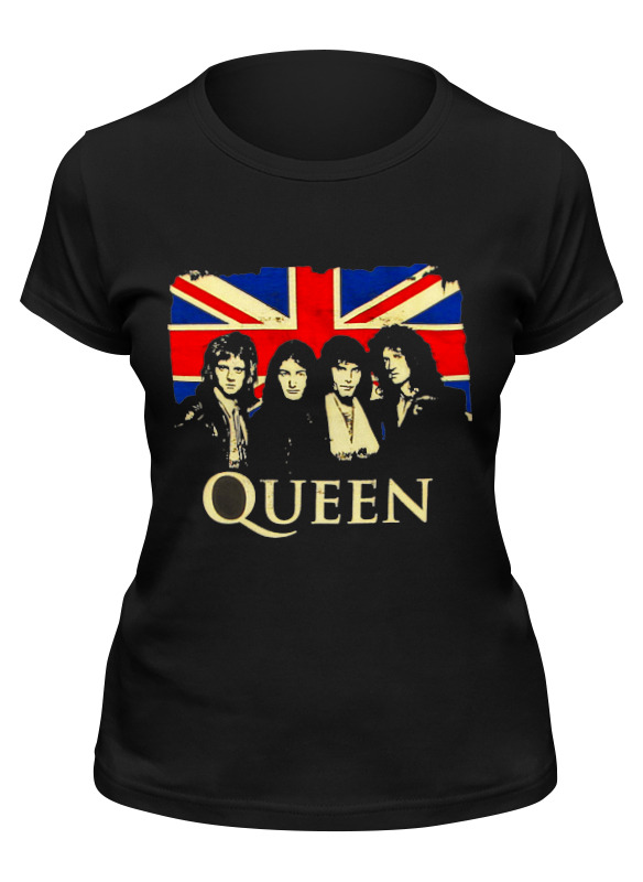 

Футболка женская Printio Queen group черная L, Черный, Queen group