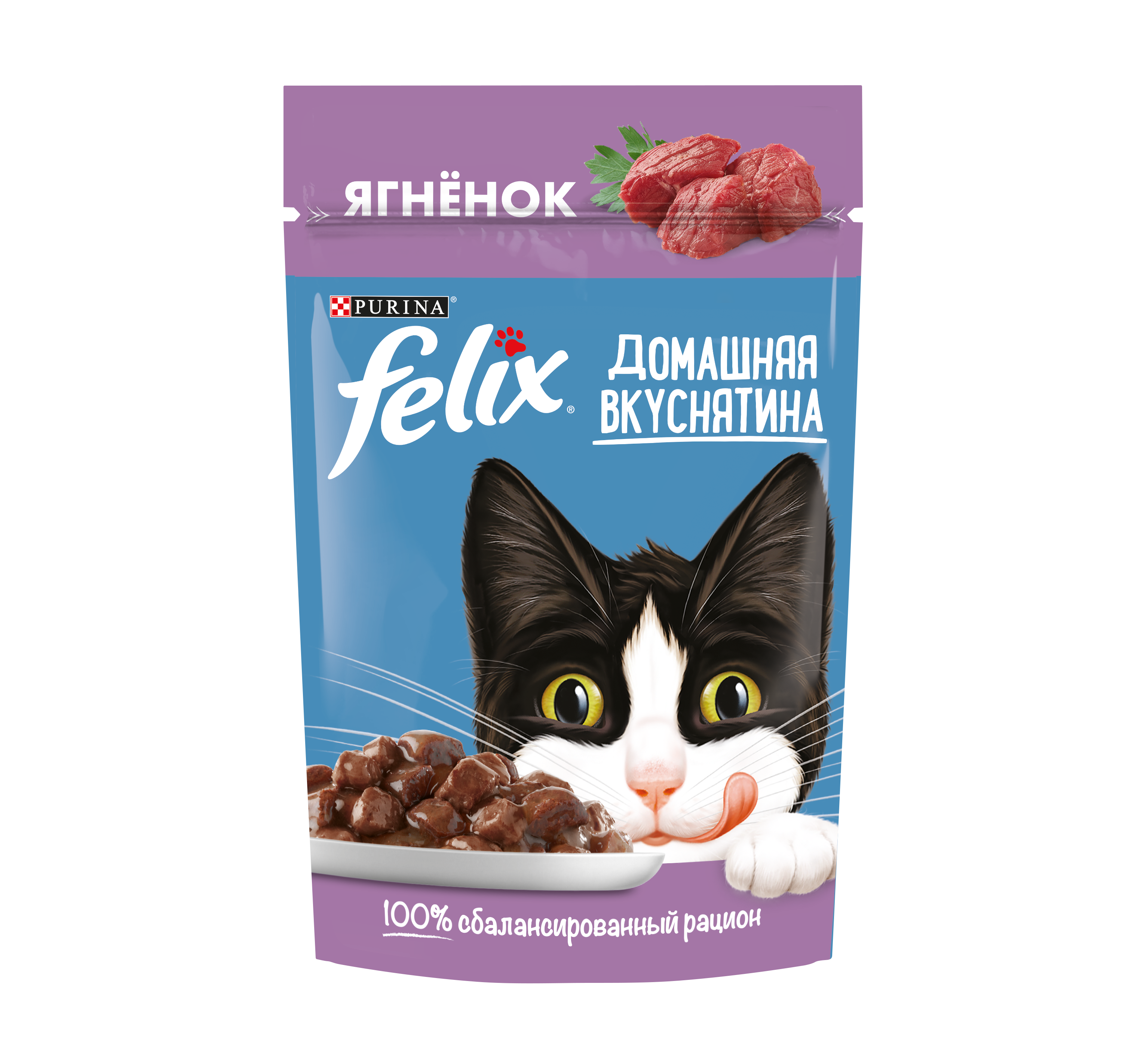 

Влажный корм для кошек FELIX Домашняя Вкуснятина, ягненок в соусе, 75 г*26 шт