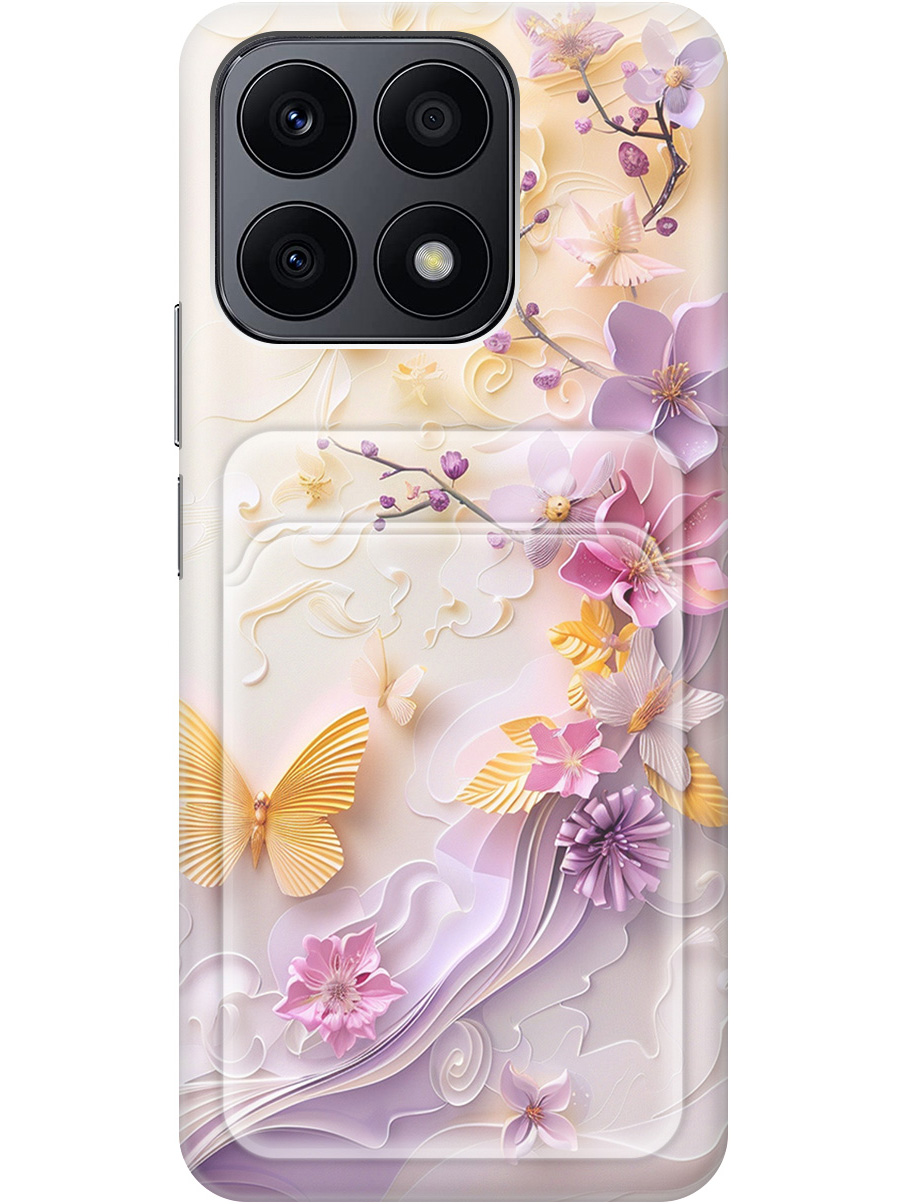 

Силиконовый чехол на Honor X8a с принтом с карманом для карты прозрачный 805073, Белый;фиолетовый;прозрачный;оранжевый, 768741623