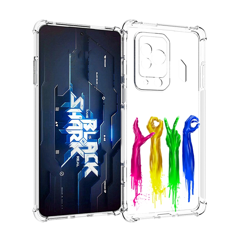 

Чехол MyPads яркие руки love для Xiaomi Black Shark 5 Pro, Прозрачный, Tocco