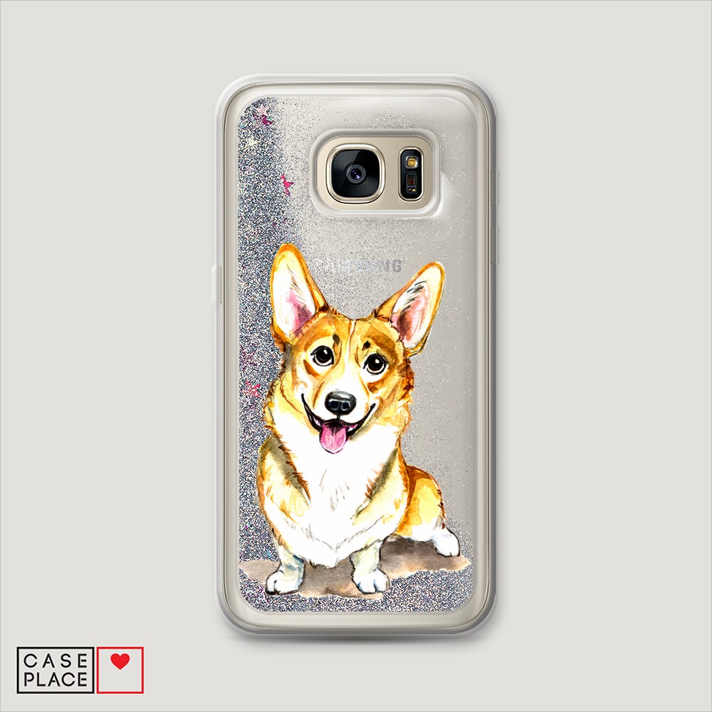 

Чехол Awog на Samsung Galaxy S6 "Малыш корги", Разноцветный, 24391-1