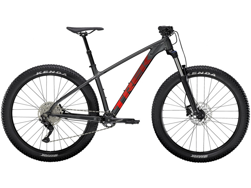 Горный велосипед Trek Roscoe 6, год 2022, цвет Серебристый-Красный, ростовка 15.5