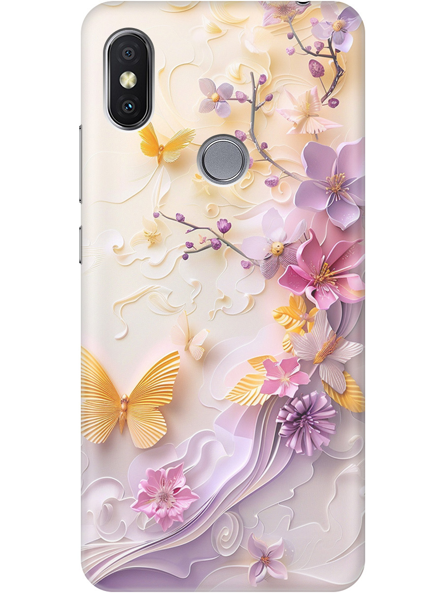 

Силиконовый чехол на Xiaomi Redmi S2 с принтом "Оранжевые бабочки", Прозрачный;белый;оранжевый;фиолетовый, 718410223