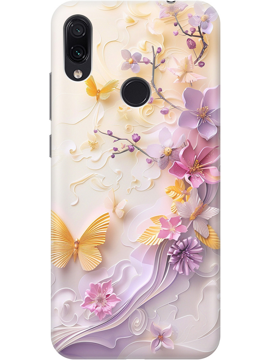 

Силиконовый чехол на Xiaomi Redmi Note 7/Note 7 Pro с принтом "Оранжевые бабочки", Прозрачный;белый;оранжевый;фиолетовый, 720434923