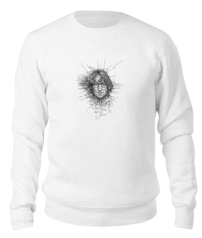 

Свитшот унисекс Printio John lennon белый M, John lennon