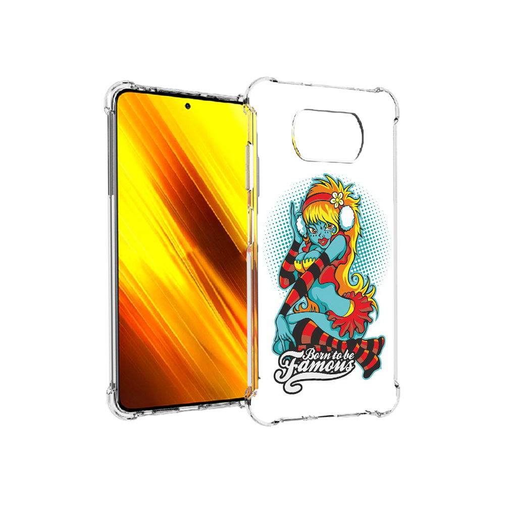 

Чехол MyPads Tocco для Xiaomi Poco X3 нарисованная девушка в наушниках (PT154881.262.498), Прозрачный, Tocco