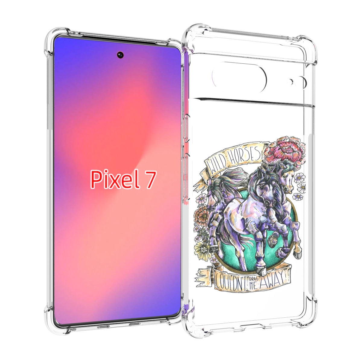 

Чехол Mypads Рисунок Коней В Цветах Для Google Pixel 7, Прозрачный, Tocco