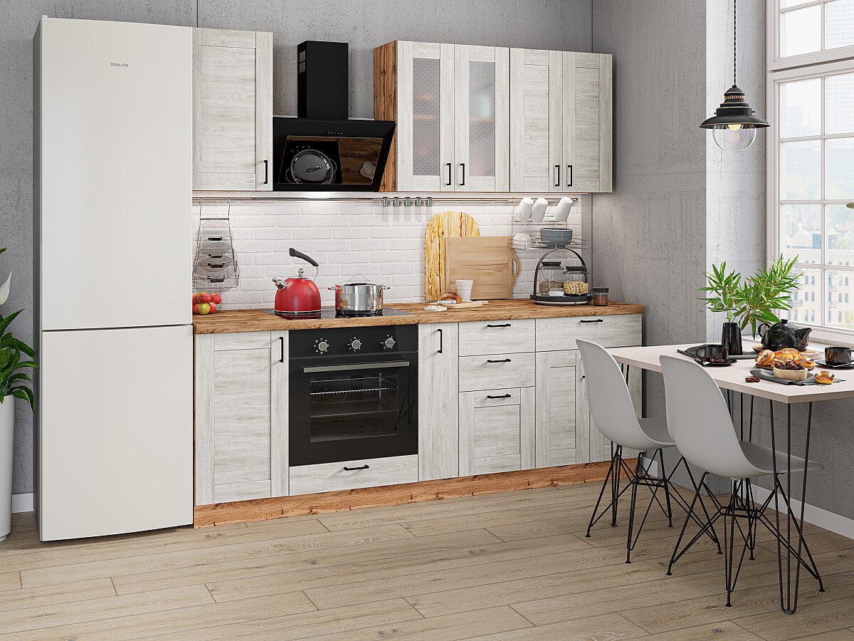 

Кухонный гарнитур Vivat Лофт-07 Nordic Oak без столешницы